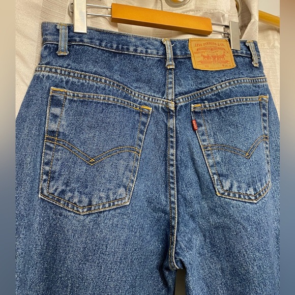 Vintage 1990 Levi’s 501 Made in USA Jeans Hemmed Altered Button Fly Short Length - Picture 9 of 9